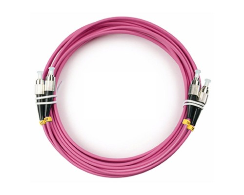 [Cabeus Патч-корды волоконно-оптические, пигтейлы] Cabeus FOP-50-OM4-FC-FC-5m Шнур оптический duplex FC-FC 50/125 mm OM4 5м LSZH