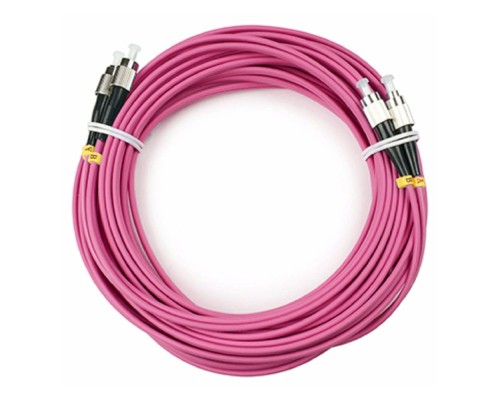 [Cabeus Патч-корды волоконно-оптические, пигтейлы] Cabeus FOP-50-OM4-FC-FC-10m Шнур оптический duplex FC-FC 50/125 mm OM4 10м LSZH
