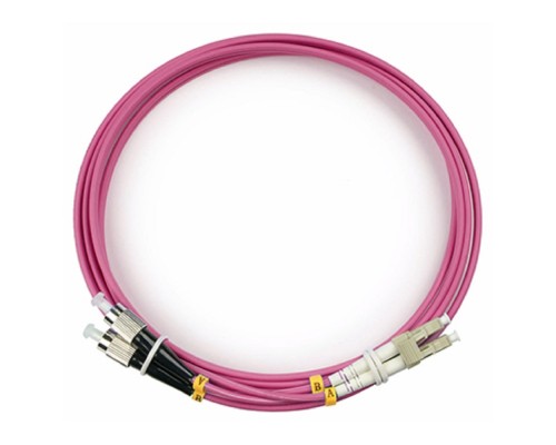 [Cabeus Патч-корды волоконно-оптические, пигтейлы] Cabeus FOP-50-OM4-LC-FC-2m Шнур оптический duplex LC-FC 50/125 mm OM4 2м LSZH