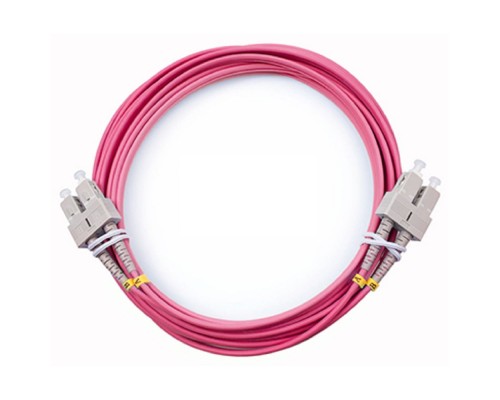 [Cabeus Патч-корды волоконно-оптические, пигтейлы] Cabeus FOP-50-OM4-SC-SC-5m Шнур оптический duplex SC-SC 50/125 mm OM4 5м LSZH