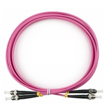 Cabeus FOP-50-OM4-ST-ST-3m Шнур оптический duplex ST-ST 50/125 mm OM4 3м LSZH