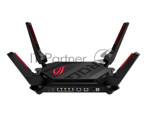 Роутер ASUS ROG GT-AX6000  802.11b/g/n/ac, ax, до 1148 + 4804Мбит/c, 2,4 + 5 гГц, 8 антенн, USB, GBT LAN; 90IG0780-MO3B00