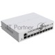Коммутатор MikroTik Cloud Router Switch CRS310-1G-5S-4S+IN with 800 MHz CPU, 256 MB RAM, 4xSFP+, 5xSFP cages, 1xGBit LAN port, RouterOS L5, desktop case, rackmount ears, PSU