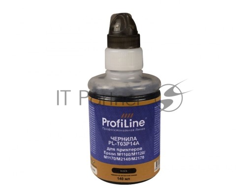 Чернила PL-T03P14A для принтеров Epson M1100/M1120/M1170/M2140/M2170 на пигментной основе Black 140 мл ProfiLine