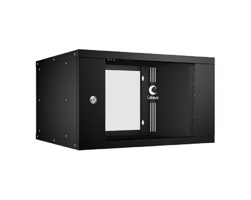 [Cabeus Монтажные шкафы] Cabeus WSC-05D-6U55/45-BK Шкаф телекоммуникационный настенный 19