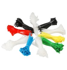 Cabeus CK-100 Набор стяжек неоткрывающихся, 100x2.5мм, (400 белых + 100 красных + 100 синих + 100 зеленых + 100 желтых + 200 черных) (1000 шт)