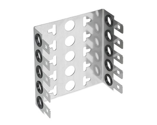 [Cabeus Стяжки, крепежные материалы, маркеры] Cabeus FW-50 Рама (монтажный хомут) глубиной 50мм для крепления 5-и плинтов типа Krone