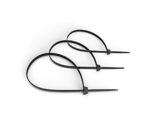 [Cabeus Стяжки, крепежные материалы, маркеры] Cabeus CTBL-450 Стяжка нейлоновая неоткрывающаяся, безгалогенная (halogen free), 450x4.8мм, черная (100 шт)