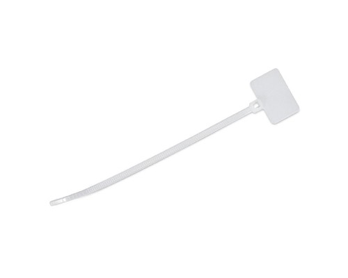 [Cabeus Стяжки, крепежные материалы, маркеры] Cabeus GTM-110 Стяжка нейлоновая неоткрывающаяся, безгалогенная (halogen free), 110x2.5мм, с площадкой для маркера (100 шт)