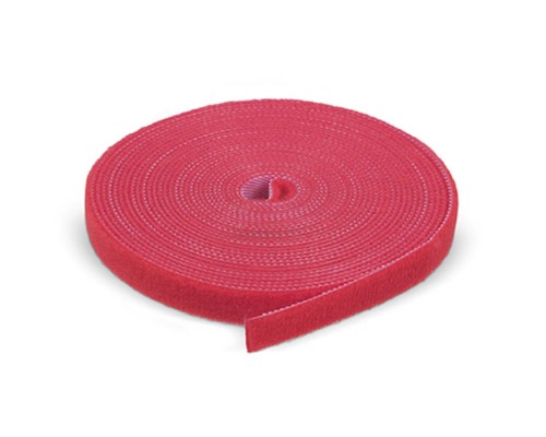 [Cabeus Стяжки, крепежные материалы, маркеры] Cabeus ROL-5x9-RD Лента (липучка) в рулоне, ширина 9 мм, длина 5 м, красная