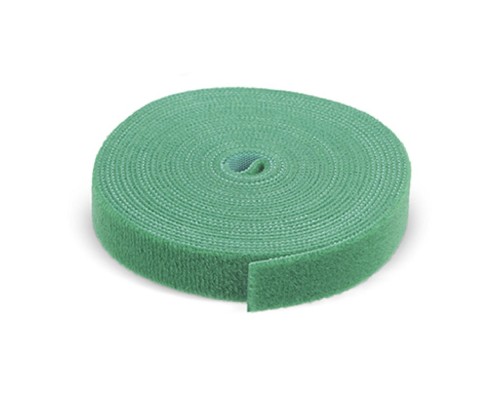 [Cabeus Стяжки, крепежные материалы, маркеры] Cabeus ROL-5x16-GN Лента (липучка) в рулоне, ширина 16 мм, длина 5 м, зеленая