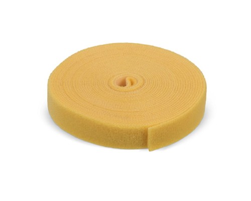 [Cabeus Стяжки, крепежные материалы, маркеры] Cabeus ROL-5x16-YL Лента (липучка) в рулоне, ширина 16 мм, длина 5 м, желтая