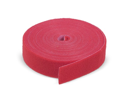 [Cabeus Стяжки, крепежные материалы, маркеры] Cabeus ROL-5x25-RD Лента (липучка) в рулоне, ширина 25 мм, длина 5 м, красная