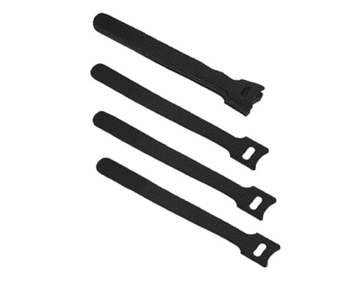 [Cabeus Стяжки, крепежные материалы, маркеры] Cabeus CLAMP-150-BK Хомут для кабеля, липучка с мягкой застежкой, 150x14 мм, черный (10 шт.)
