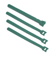 Cabeus CLAMP-210-GN Хомут для кабеля, липучка с мягкой застежкой, 210x14 мм, зеленый (10 шт.)