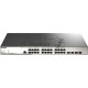 Управляемый коммутатор 2 уровня D-Link DGS-1210-28MP/ME/B2A PROJ с 24 портами 10/100/1000Base-T и 4 портами 1000Base-X SFP (24 порта с поддержкой PoE 802.3af/802.3at (30 Вт), PoE-бюджет 370 Вт)