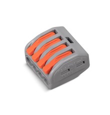 Cabeus PCT-214 Клемма соединительная универсальная 4-х проводнаяс рычагом 0,08-2,5/4,0 (10шт)