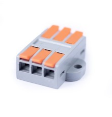 Cabeus MX662-3R Клемма соединительная универсальная проходная 3 полюса с рычагом 0,5-6,0 (1шт)