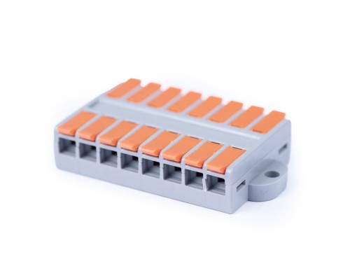 [Cabeus Наконечники и клеммы] Cabeus MX662-8R Клемма соединительная универсальная проходная 8 полюсов с рычагом 0,5-6,0 (1шт)