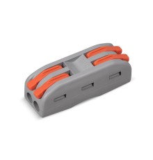 Cabeus PCT-222 Клемма соединительная универсальная проходная 2 полюса с рычагом 0,08-2,5/4,0 (1шт)