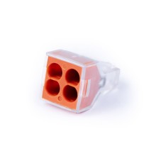 Cabeus PCT-104 Клемма соединительная 4-х проводная 2,5-4,0 (10шт) (WAGO 773-604)