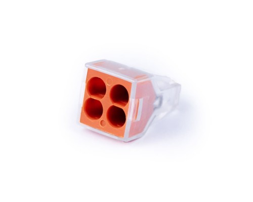 [Cabeus Наконечники и клеммы] Cabeus PCT-104 Клемма соединительная 4-х проводная 2,5-4,0 (10шт) (WAGO 773-604)