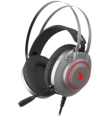 Наушники с микрофоном A4Tech Bloody J200S серый 2м мониторные USB оголовье (J200S)