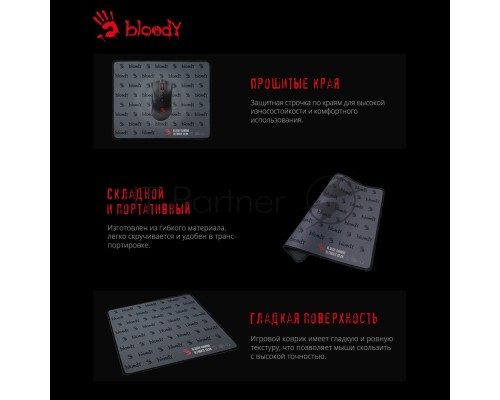 Коврик для мыши A4Tech Bloody BP-30M черный 340x280x3мм