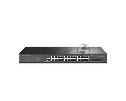Коммутатор TP-Link JetStream 24-портовый управляемый SFP уровня 2+, 20 гигабитных SFP-портов и 4 гигабитных комбинированных порта SFP/RJ45
