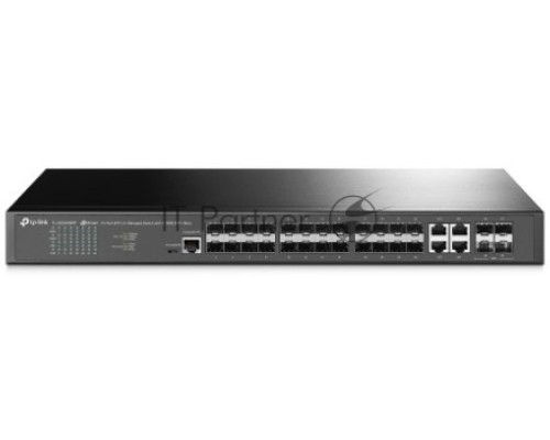 Коммутатор TP-Link JetStream 24-портовый управляемый SFP уровня 2+, 20 гигабитных SFP-портов и 4 гигабитных комбинированных порта SFP/RJ45