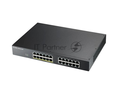 Коммутатор гибридный  Smart L2 PoE+ Zyxel NebulaFlex GS1915-24EP, rack 19
