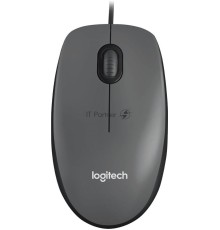 Мышь проводная Logitech M90 серый/черный, 1000 dpi, USB, кнопки - 3