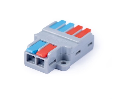 [Cabeus Наконечники и клеммы] Cabeus MX-624 Клемма соединительная универсальная проходная 2-4 полюса с рычагом 0,08-6,0 (1шт)