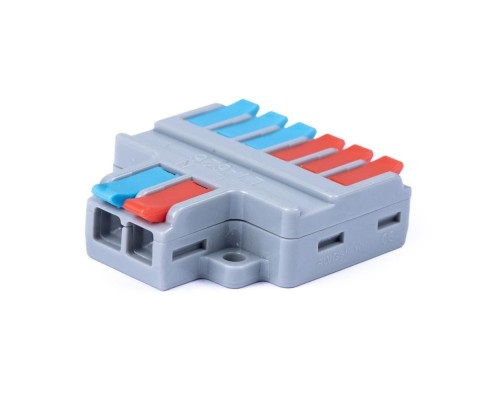 [Cabeus Наконечники и клеммы] Cabeus MX-626 Клемма соединительная универсальная проходная 2-6 полюса с рычагом 0,08-6,0 (1шт)