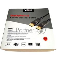 Активный оптический кабель VCOM  DP1.4 32GBs/8K@60Hz 20м