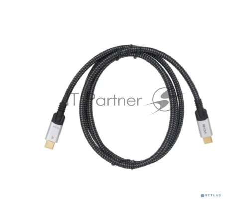 Кабель USB4 TCM--TCM, 5K@60Hz, 40GBps, PD 240W, 5A, VCOM, 1.2м