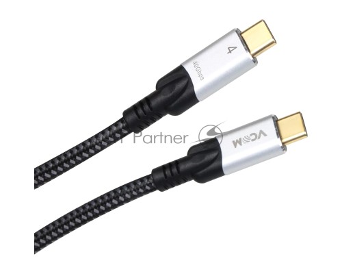 Кабель USB4 TCM--TCM, 5K@60Hz, 40GBps, PD 240W, 5A, VCOM, 1.2м