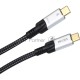 Кабель USB4 TCM--TCM, 5K@60Hz, 40GBps, PD 240W, 5A, VCOM, 1.2м