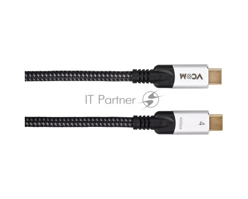 Кабель USB4 TCM--TCM, 5K@60Hz, 40GBps, PD 240W, 5A, VCOM, 1.2м