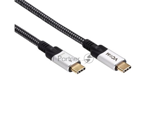 Кабель USB4 TCM--TCM, 5K@60Hz, 40GBps, PD 240W, 5A, VCOM, 1.2м