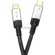 Кабель USB4 TCM--TCM, 5K@60Hz, 40GBps, PD 240W, 5A, VCOM, 1.2м