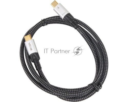 Кабель USB4 TCM--TCM, 5K@60Hz, 40GBps, PD 240W, 5A, VCOM, 1.2м