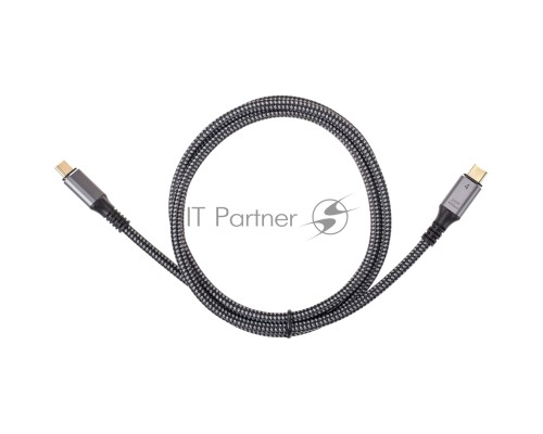 Кабель USB4 TCM--TCM, 5K@60Hz, 40GBps, PD 240W, 5A, VCOM, 1.2м