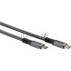 Кабель USB4 TCM--TCM, 5K@60Hz, 40GBps, PD 240W, 5A, VCOM, 1.2м