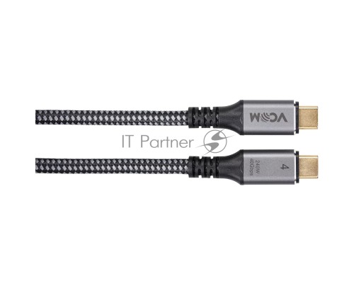 Кабель USB4 TCM--TCM, 5K@60Hz, 40GBps, PD 240W, 5A, VCOM, 1.2м