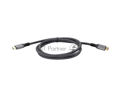 Кабель USB4 TCM--TCM, 5K@60Hz, 40GBps, PD 240W, 5A, VCOM, 1.2м
