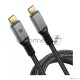Кабель USB4 TCM--TCM, 5K@60Hz, 40GBps, PD 240W, 5A, VCOM, 1.2м