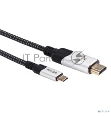 Кабель-адаптер USB 3.1 Type-Cm --> HDMI A(m) 8K@30Hz, 1.8m ,Alumi Shell,VCOM