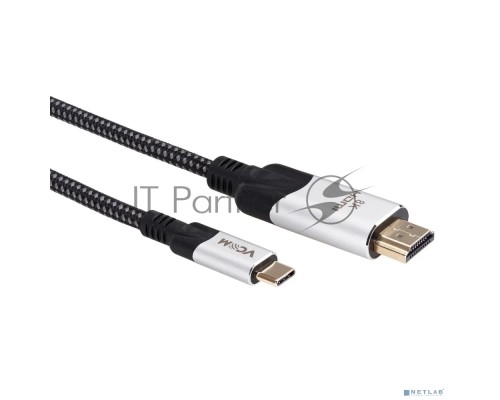 Кабель-адаптер USB 3.1 Type-Cm --> HDMI A(m) 8K@30Hz, 1.8m ,Alumi Shell,VCOM
