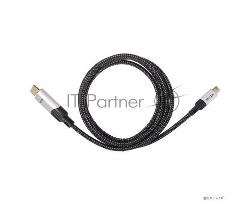 Кабель-адаптер USB 3.1 Type-Cm --> HDMI A(m) 8K@30Hz, 1.8m ,Alumi Shell,VCOM